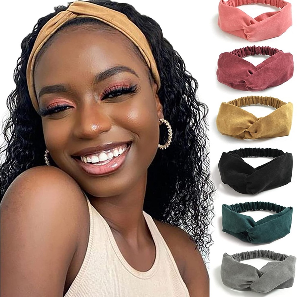Cross cross Boho vintage head wrap Headbands 7 pack